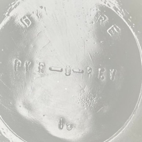 Vintage Dynaware Pyr O Rey Mini Casserole White and Brown Floral Dish - Picture 5 of 7